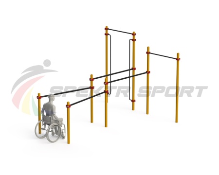 Купить Спортивный комплекс для инвалидов-колясочников WRK-D19_76mm в Губкинском 
