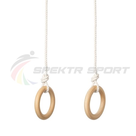 Купить Кольца гимнастические деревянные (фанера 18 мм, покрытие: эмаль, лак или пропитка) в Губкинском 